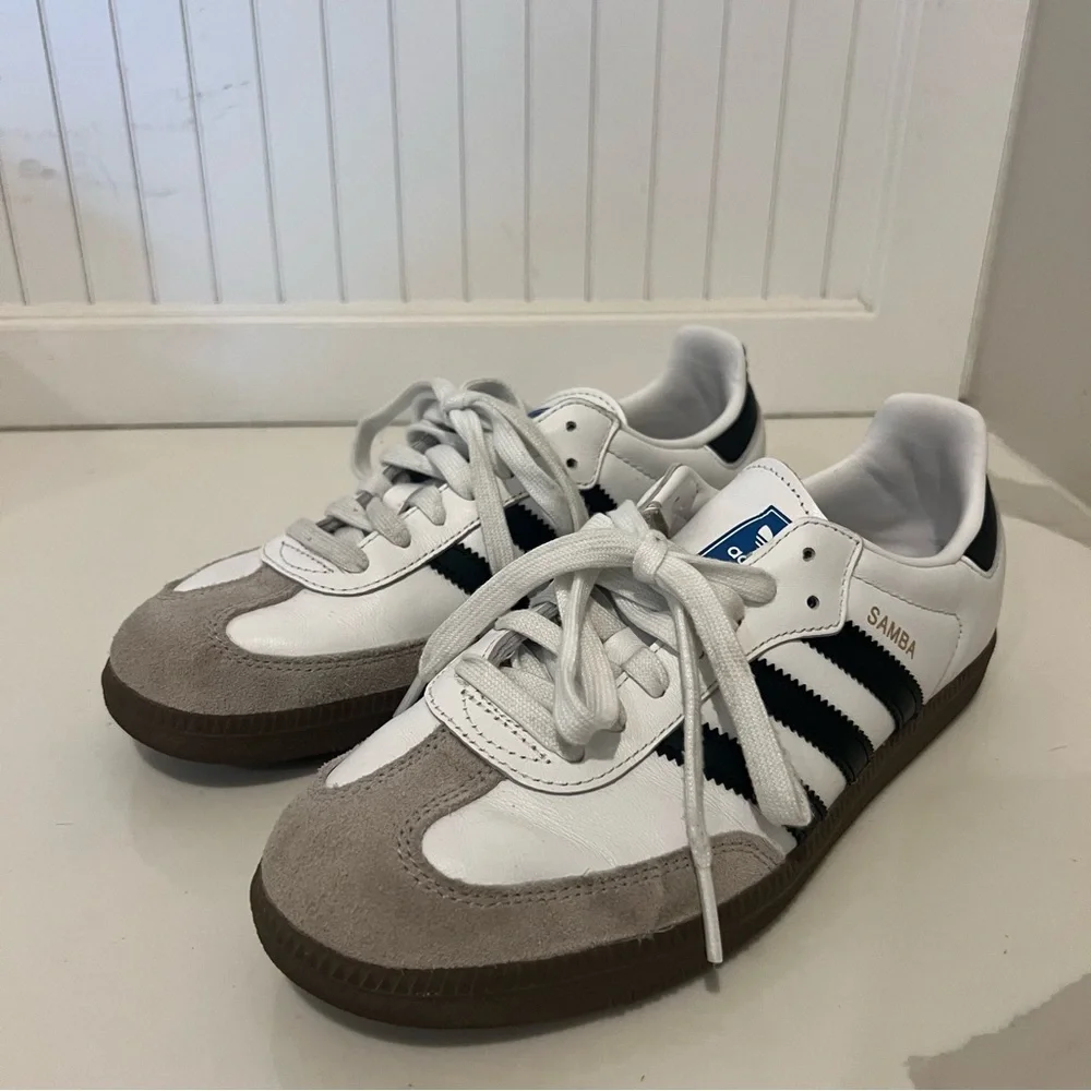 Adidas Samba OG White Black – Classic Leather – Women’s [7.5] – Retro Sneaker